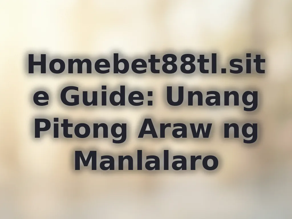 Gabay sa unang linggo